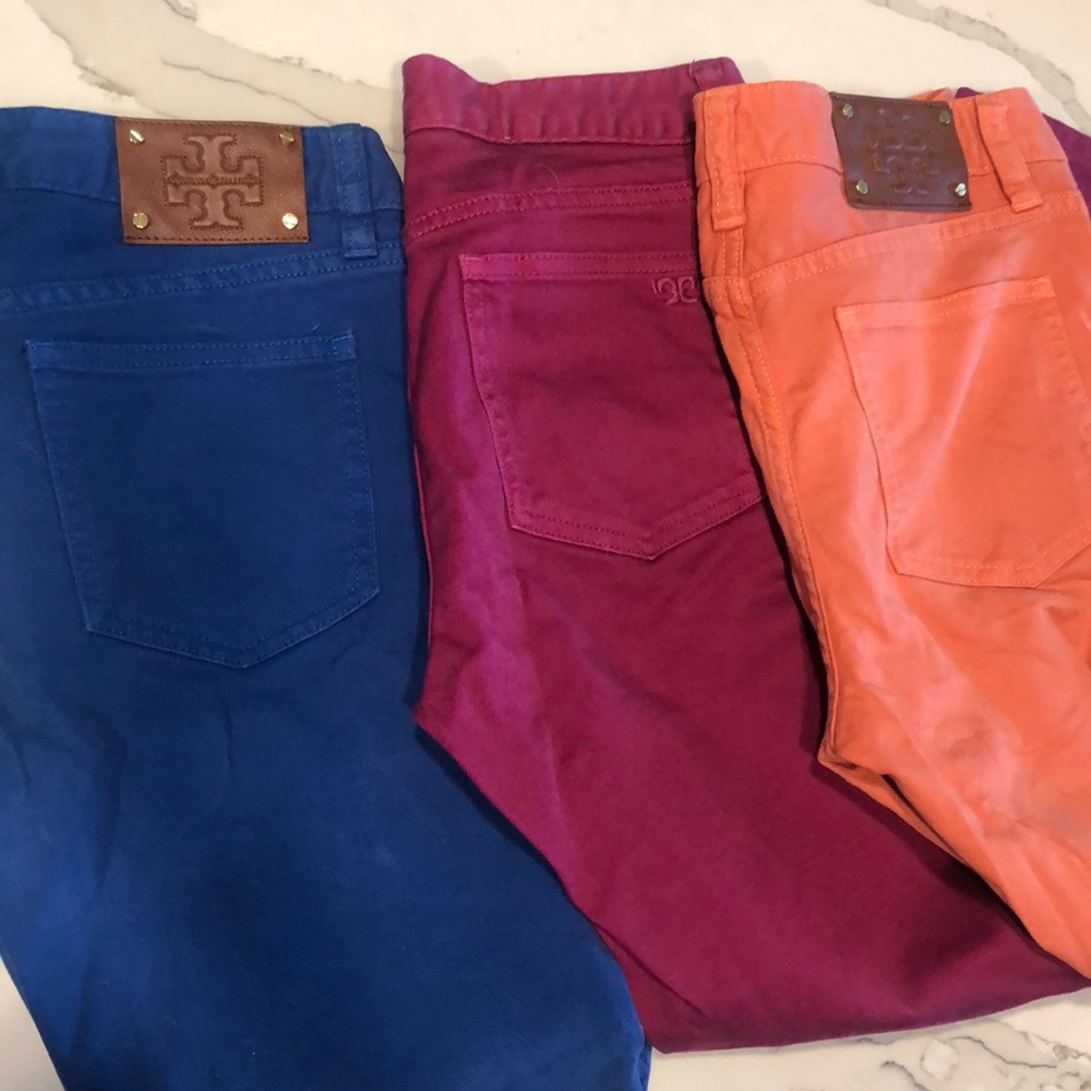Tory Burch cropped skinny size 26 3 pairs